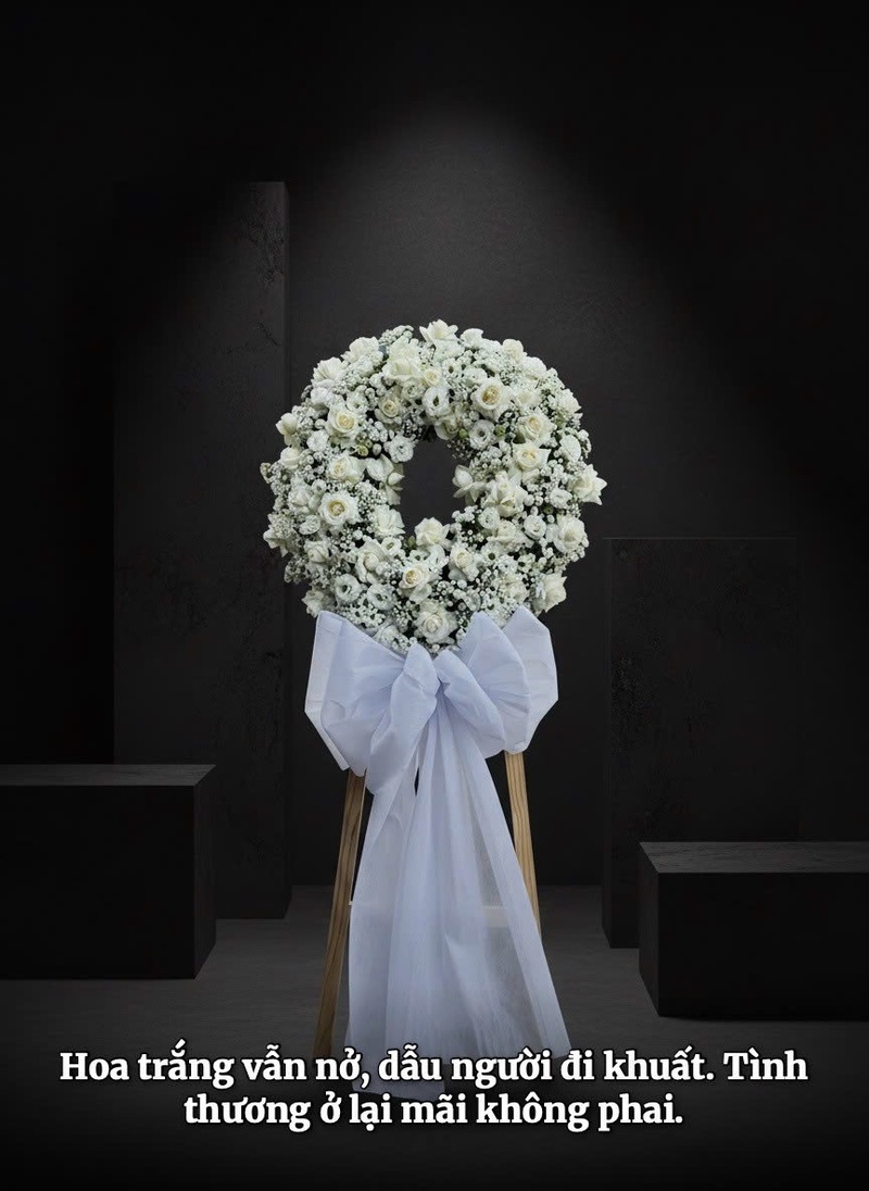 Vòng Hoa Chia Buồn Trắng Truyền Thống